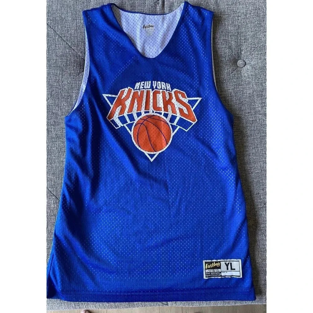 New York Knicks Blue Jersey Size Youth Large Eastbay Sports. 3 On Back